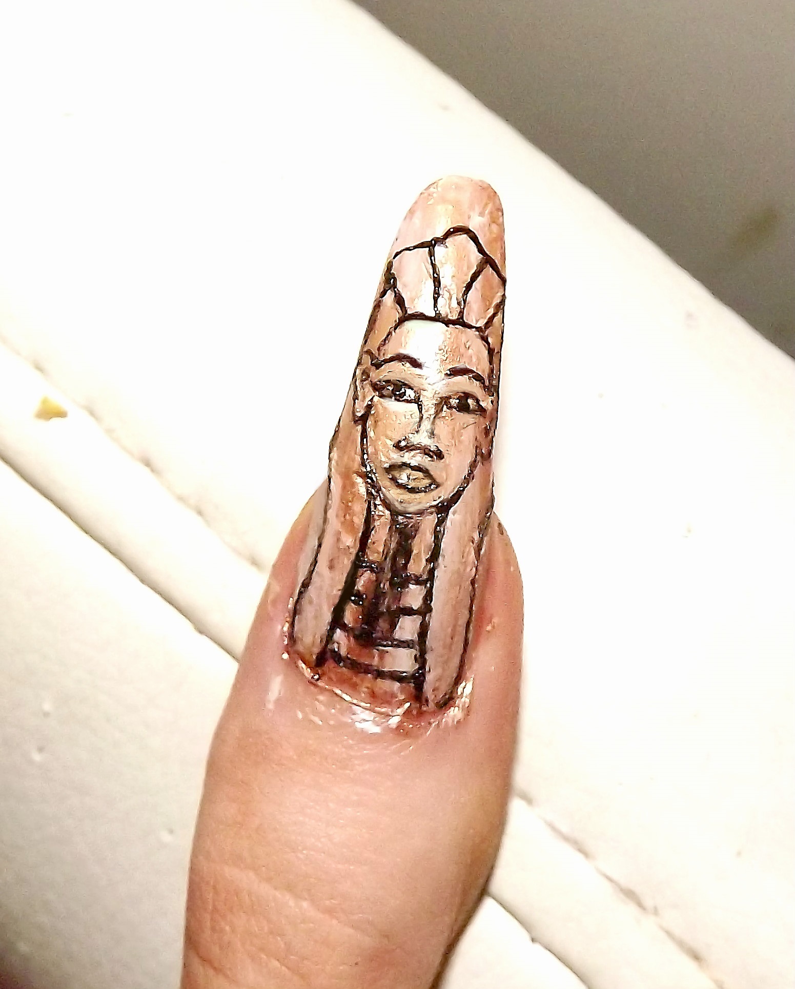 Egyptian nail art tutorial1